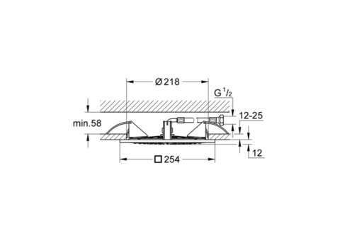 Верхний душ Grohe Rainshower F 27467000