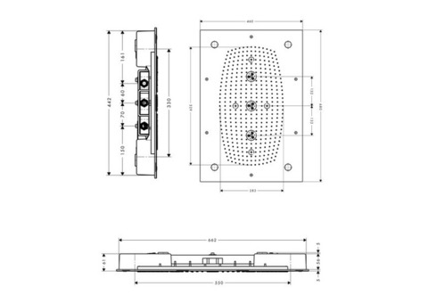 Верхний душ Hansgrohe Raindance Rainmaker 28418000 с подсветкой