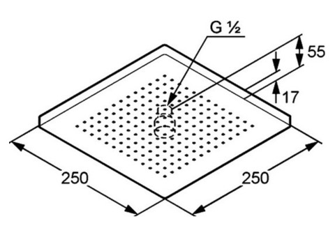 Верхний душ Kludi A-Qa 6653105-00