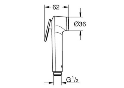 Гигиенический душ Grohe Tempesta-F 28020L01