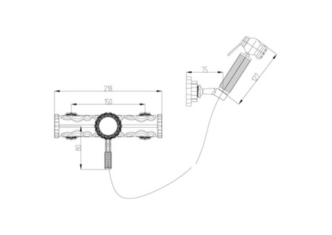 Гигиенический душ Lemark Jasmine LM6618ORB