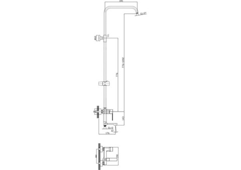 Душевая стойка Rush ST4235-30