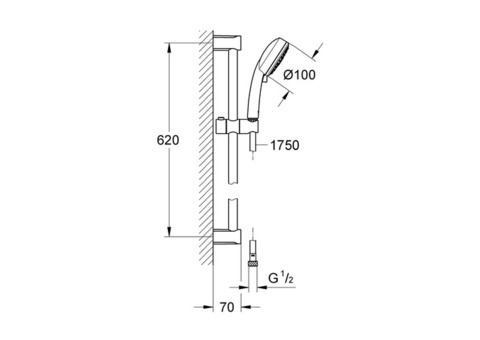 Душевой гарнитур Grohe New Tempesta Cosmopolitan 100 27786002