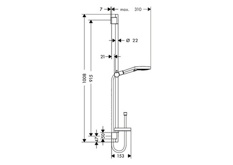 Душевой гарнитур Hansgrohe Raindance Select S 120 26631400