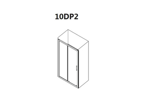 Душевая дверь Ravak 10 градусов 10DP2-110 Transparent блестящая