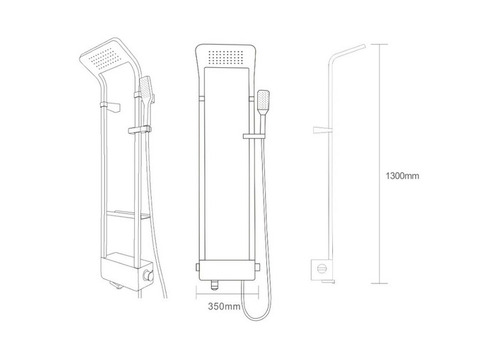 Душевая панель Ceruttispa Maiella W MT-5629W