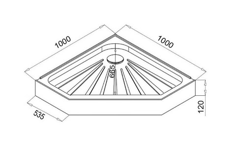 Душевой поддон Ceruttispa P101 1000х1000 мм