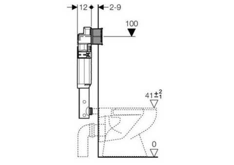 Бачок встраиваемый Geberit Duofix Sigma UP320 109.300.00.5