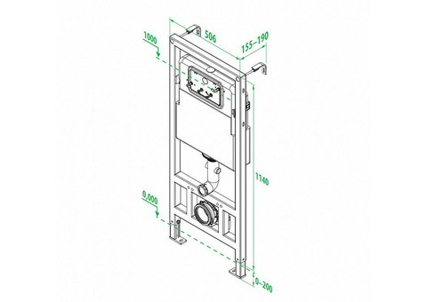 Система инсталляции для подвесного унитаза Iddis Neofix NEO0000I32