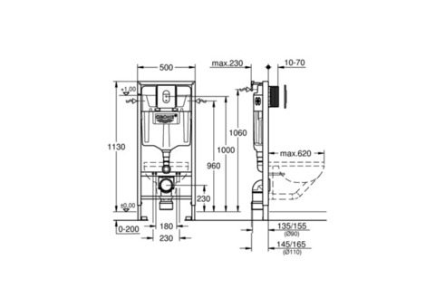 Система инсталляции для унитаза Grohe Rapid SL 38929000