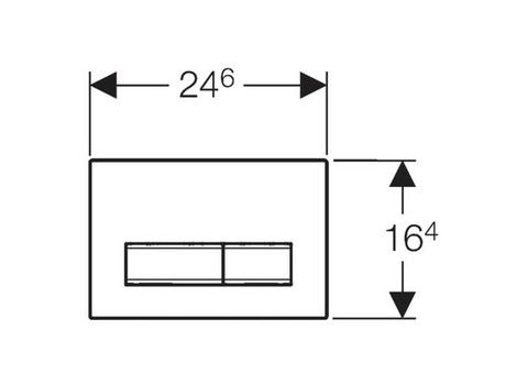Клавиша смыва Geberit Sigma 50 матовый хром