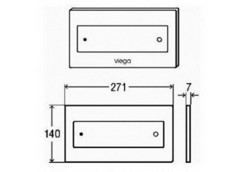 Клавиша смыва Viega Visign for Style 12 хром