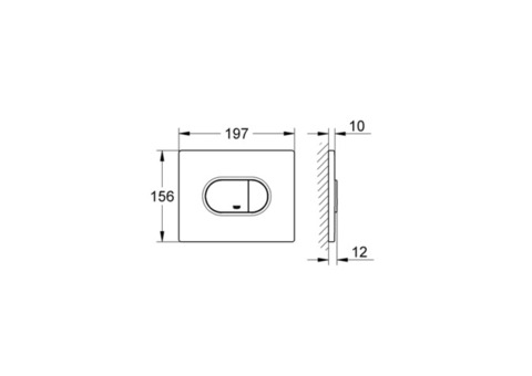 Клавиша смыва Grohe Arena Cosmopolitan 38858SH0 альпин-белый