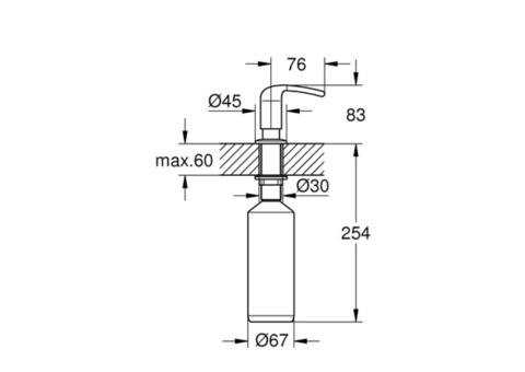 Дозатор жидкого мыла Grohe Zedra 40553000