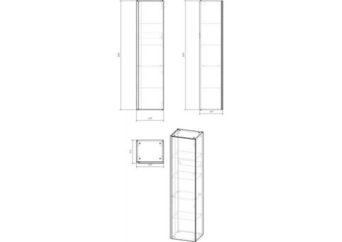 Пенал подвесной Cersanit Moduo 40 SB-SL-MOD/Wh белый