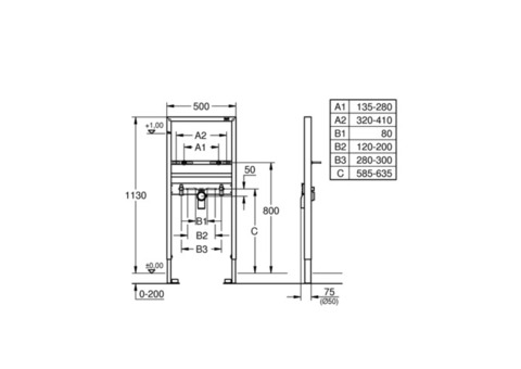 Система инсталляции для раковины Grohe Rapid SL 38554001