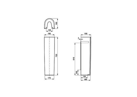 Пьедестал Ideal Standard Connect E797301