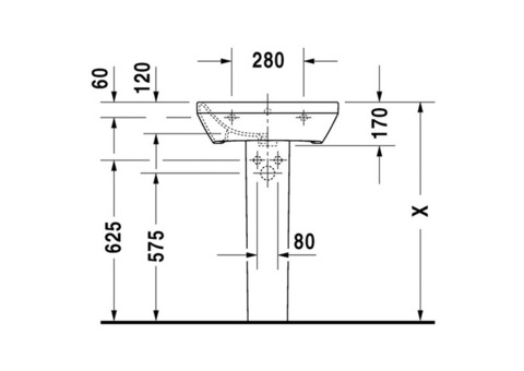 Раковина Duravit Durastyle 2319550000 55 см