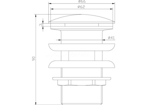 Донный клапан Lemark Jasmine LM6680ORB