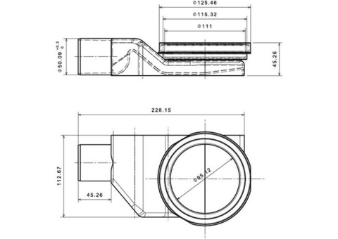 Душевой лоток Pestan Betto Compact Line 850