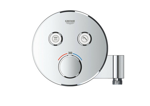 Внешняя часть термостата Grohe Grohtherm SmartControl 29120000 со встроенным держателем ручного душа