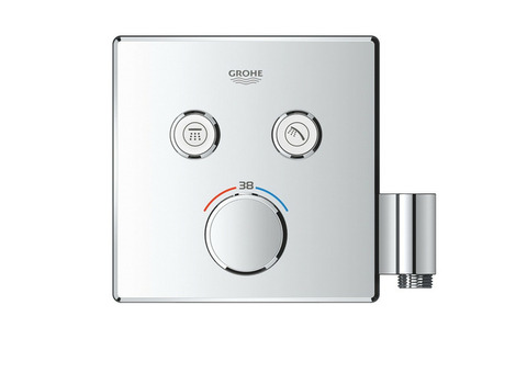 Внешняя часть термостата Grohe Grohtherm SmartControl 29125000 со встроенным держателем ручного душа