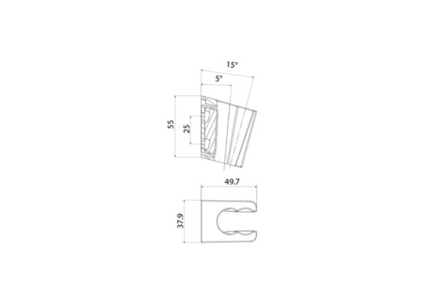 Держатель для лейки Iddis 080 черный