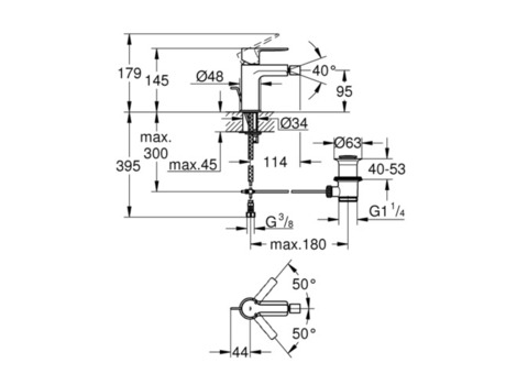 Смеситель для биде Grohe Lineare New 33848001