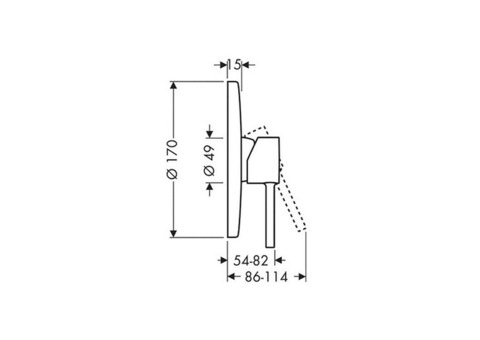 Смеситель для биде Hansgrohe Axor Starck Puro 10211000