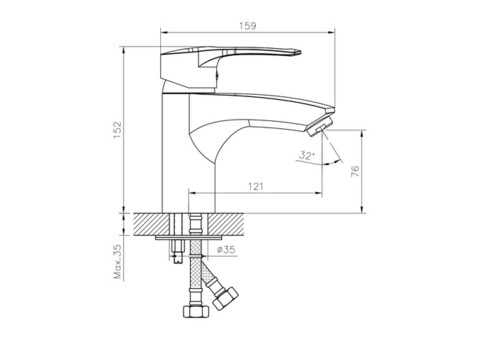 Смеситель для биде Decoroom DR70015