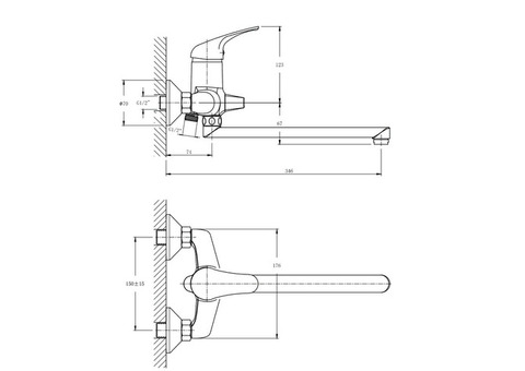 Смеситель для ванны Rush Corsica CO4240-51