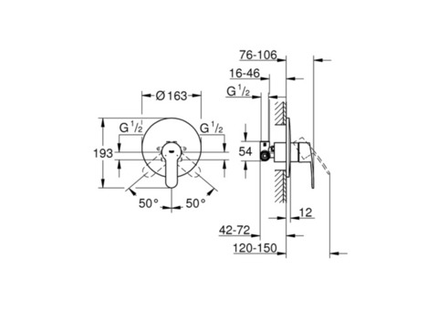 Смеситель для душа Grohe Eurostyle Cosmopolitan 33635002