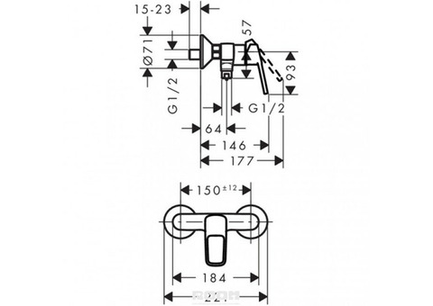 Смеситель для душа Hansgrohe Logis loop 71247000