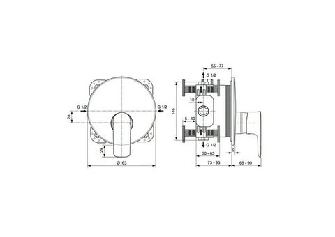 Смеситель для душа Ideal Standard Connect Air A7034AA