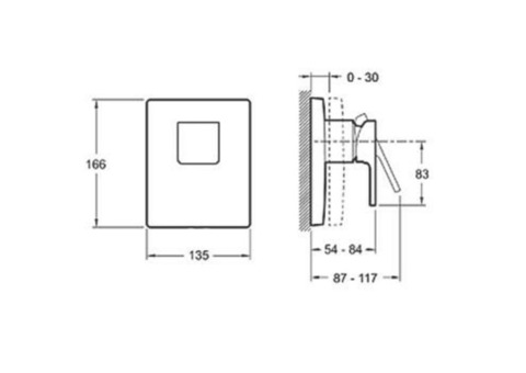 Смеситель для душа Jacob Delafon Strayt E98632-CP