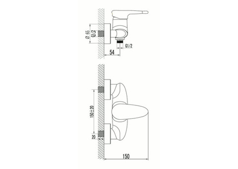 Смеситель для душа Lemark Status LM4403C