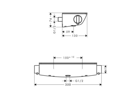 Термостат для душа Hansgrohe Ecostat Select 13161000