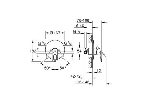 Смеситель для душа Grohe BauLoop 29080000