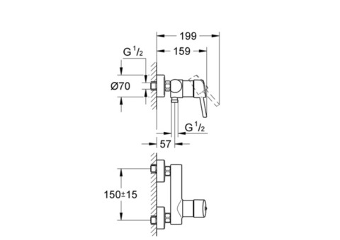 Смеситель для душа Grohe Concetto 32210001