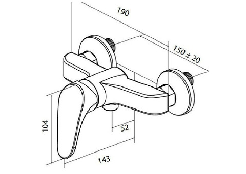 Смеситель для душа Am-Pm X-Joy F8520000