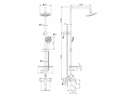 Смеситель для душа Lemark Linara LM0460C