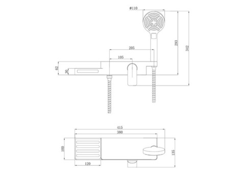 Смеситель для душа Lemark Unibox LM6903CW