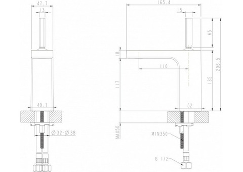 Смеситель для кухни Bravat Spring F179113C