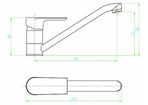 Смеситель для кухни Esko Surface SF 05