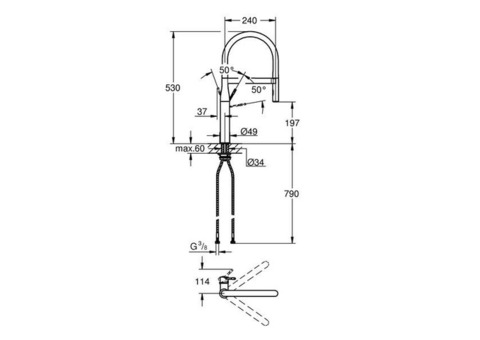 Смеситель для кухни Grohe Essence 30294000