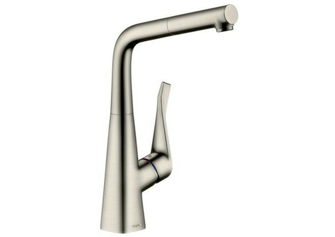 Смеситель для кухни Hansgrohe Metris 320 14821800 с выдвижным изливом