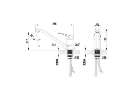 Смеситель для кухни Lemark Partner LM6554C