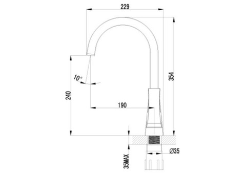 Смеситель для кухни Lemark Unit LM4555C