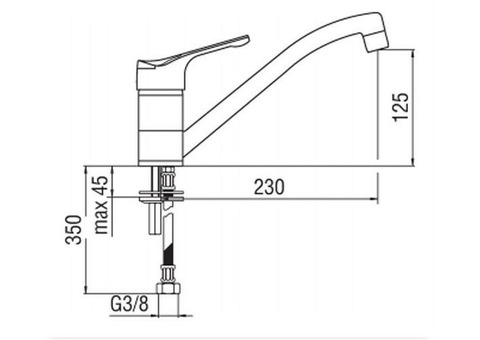 Смеситель для кухни Nobili Timix TX27113/1CR