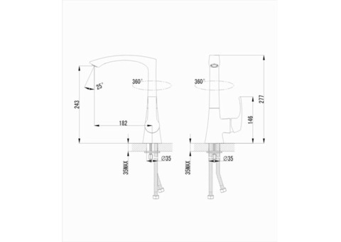 Смеситель для кухни Smartsant Прайм SM113501AA